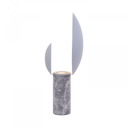 Nordlux Caché elegante Tischlampe Grau GU10 skulpturales Design